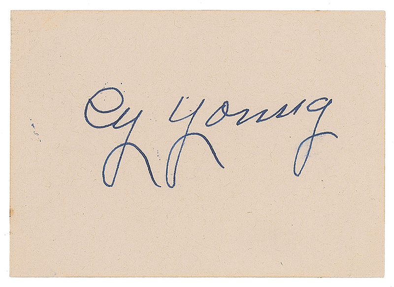 Lot 248 Cy Young Signature