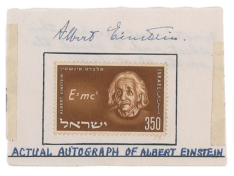 Lot 199 Albert Einstein Signature