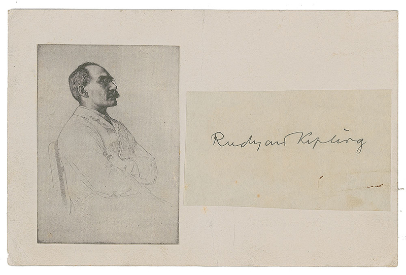 Lot 214 Rudyard Kipling Signature
