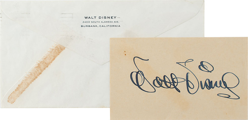 Lot 198 Walt Disney Signature