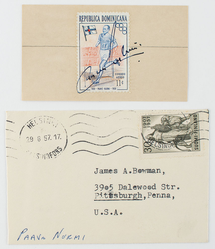 Lot 224 Paavo Nurmi Signature