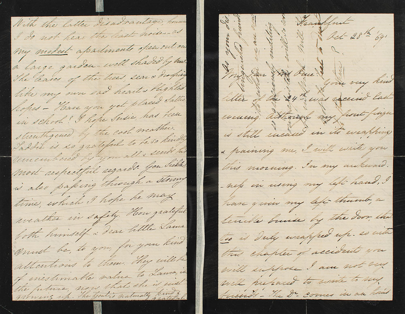 Lot 28 Mary Todd Lincoln: Desperate in Frankfurt, the grieving Mary Todd awaits aid from Congress: 