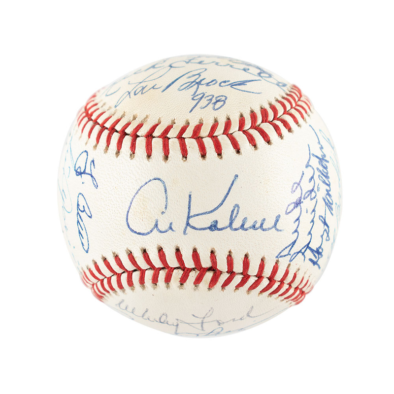 Lot 1007 Baseball Hall of Famers Baseball