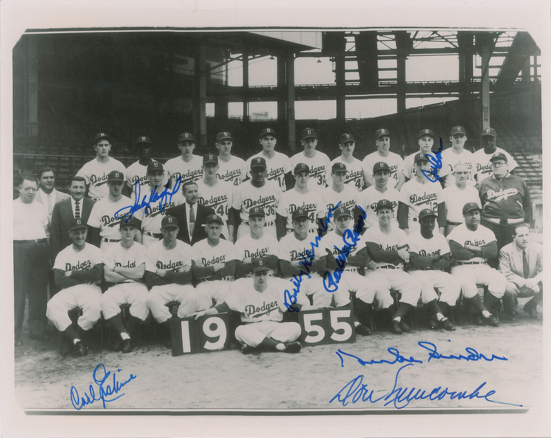 Lot 1013 Brooklyn Dodgers Signed Photograph