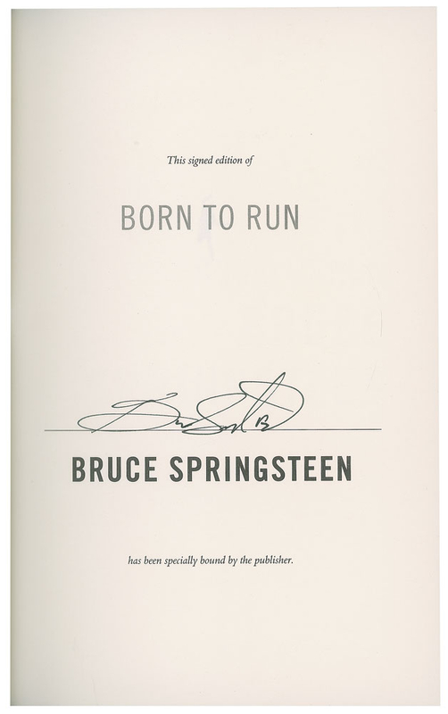 Lot 838 Bruce Springsteen Book
