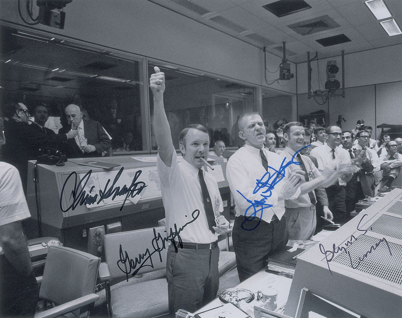 Lot 610 NASA Flight Directors Signed Photograph