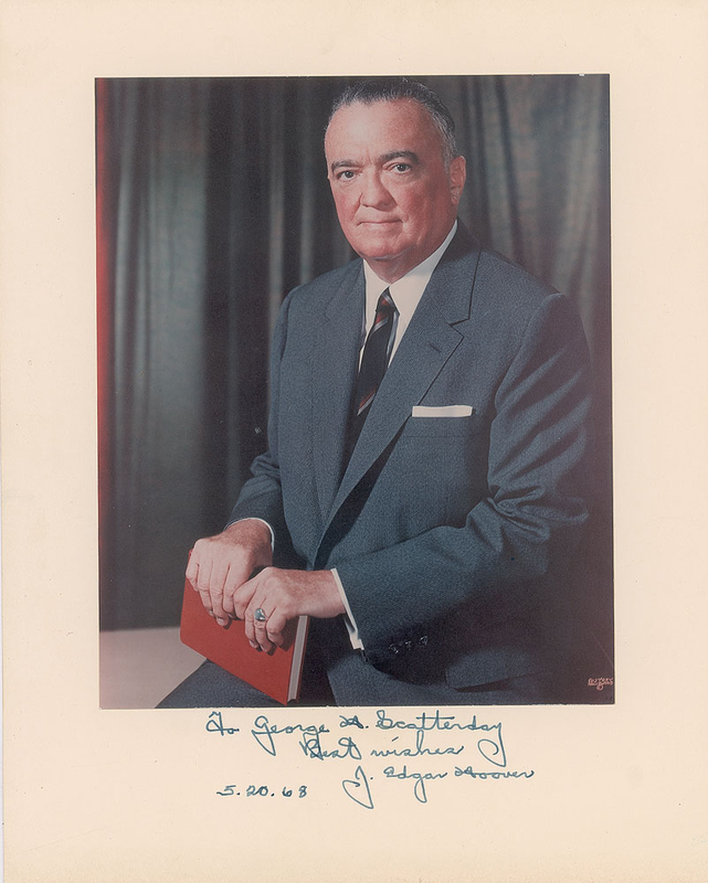 Lot 362 J. Edgar Hoover