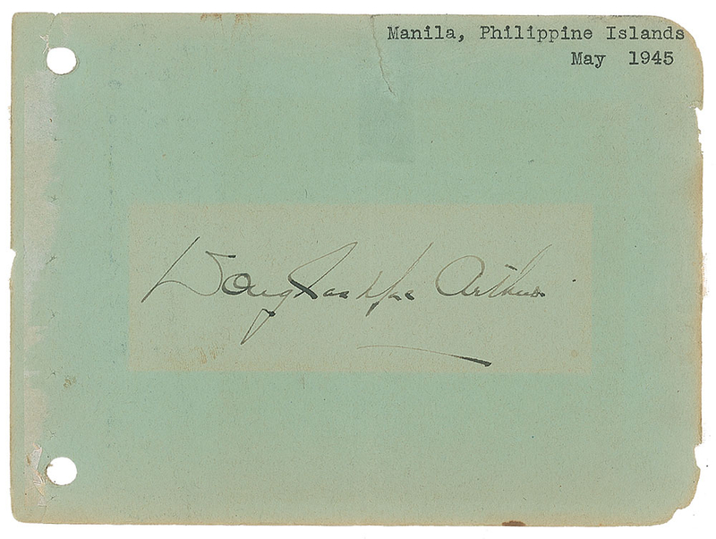Lot 532 Douglas MacArthur Signature