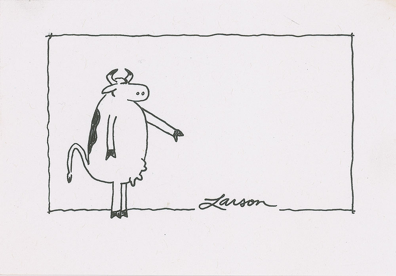 Lot 684 Gary Larson Sketch