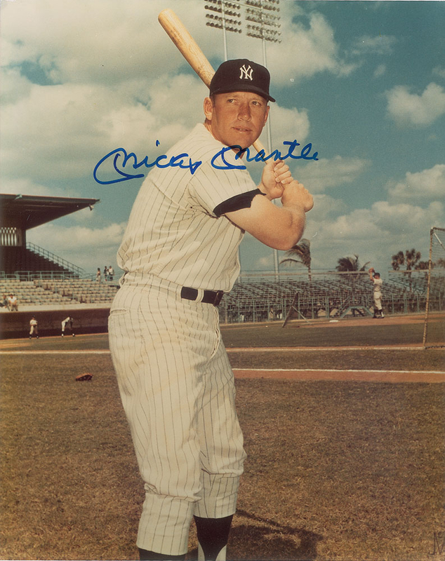 Lot 1026 Mickey Mantle Signed Photograph