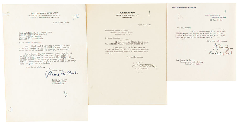 Lot 551 World War II Leaders Group Lot