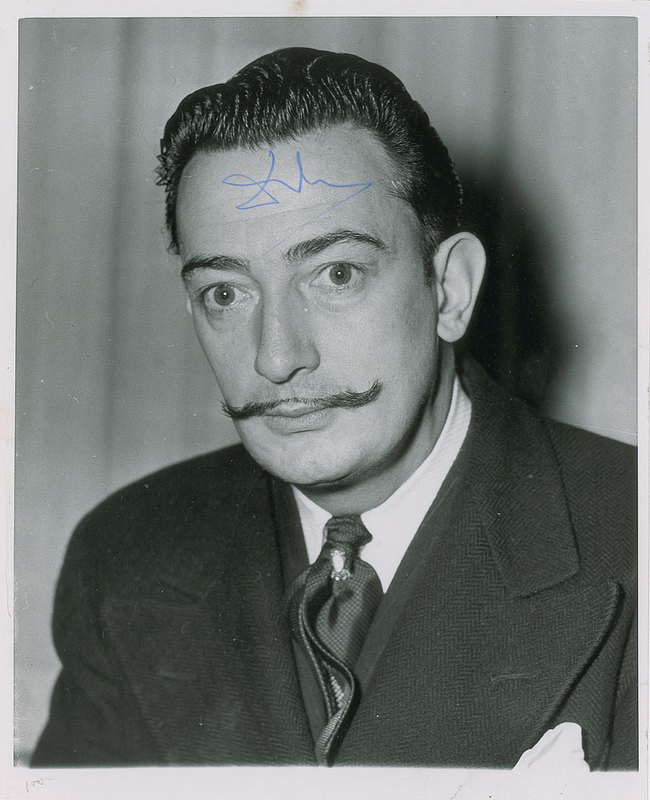 Lot 627 Salvador Dali Signed Photograph
