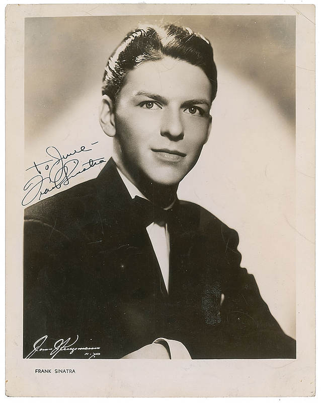 Lot 875 Frank Sinatra Signed Photograph
