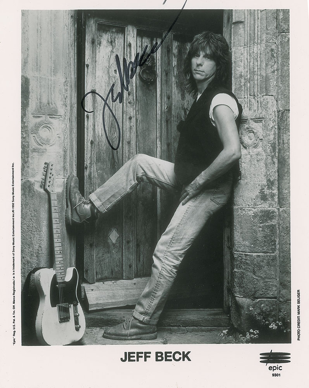 Lot 817 Jeff Beck Signed Photographs