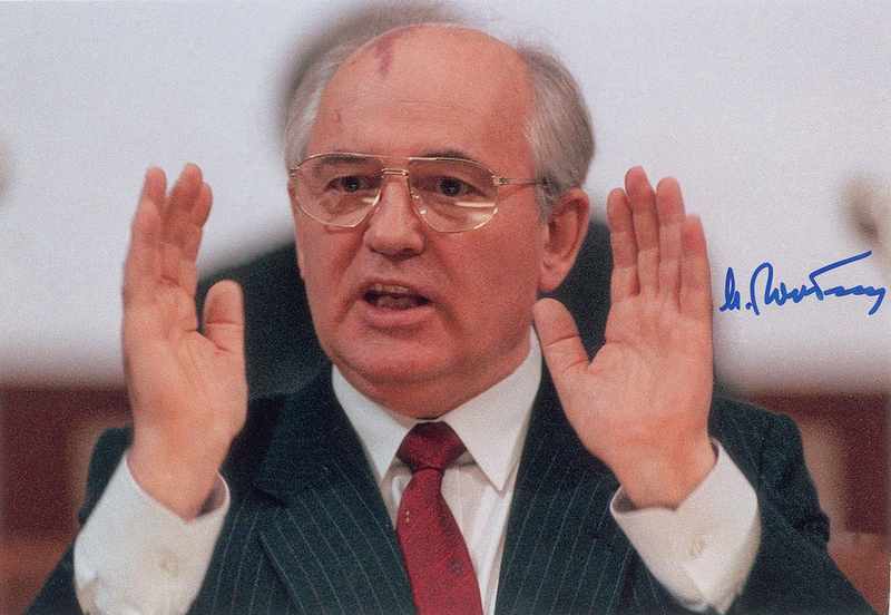 Lot 352 Mikhail Gorbachev Signed Photograph