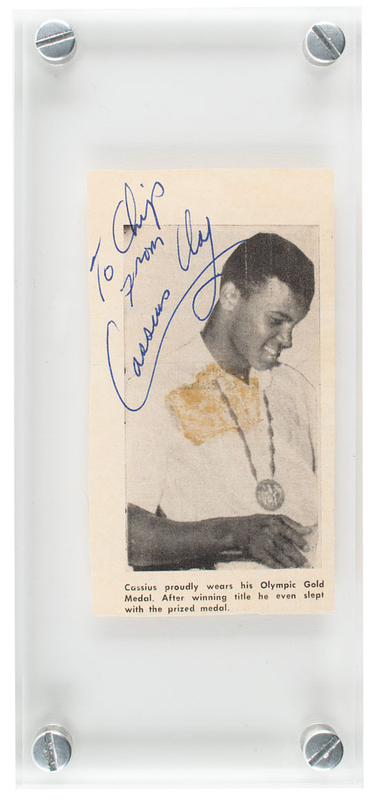 Lot 989 Cassius Clay Signed Photograph