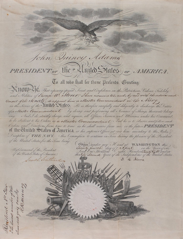 Lot 6 John Quincy Adams Signed Document