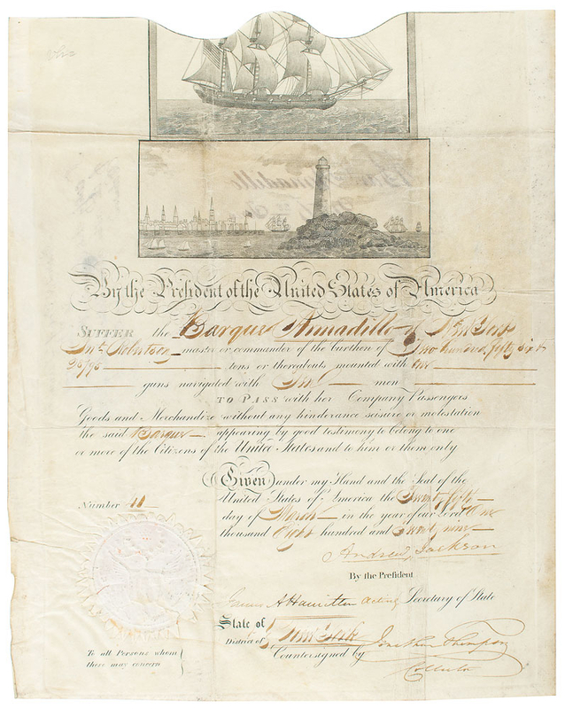 Lot 8 Andrew Jackson Signed Document