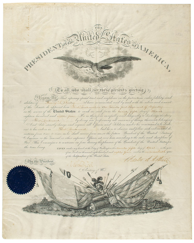 Lot 36 Chester A. Arthur and Robert Lincoln Signed Document