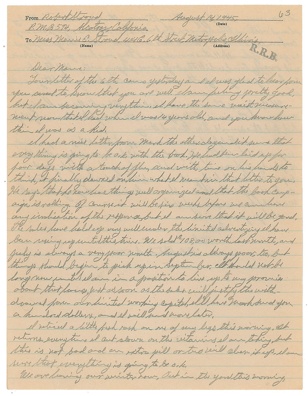 Lot 430 Robert Stroud Handwritten Letter Signed