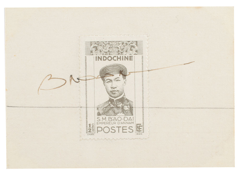 Lot 200 Emperor Bao-Dai: Rare signature of the last emperor of Vietnam