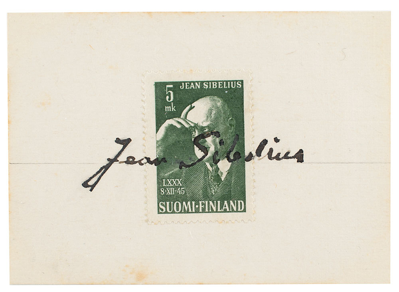 Lot 236 Jean Sibelius Signature