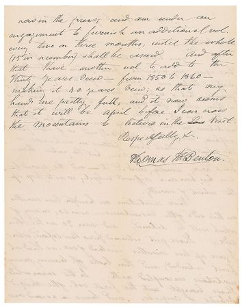Lot #319 Thomas Hart Benton Handwritten Letter Signed - Image 2