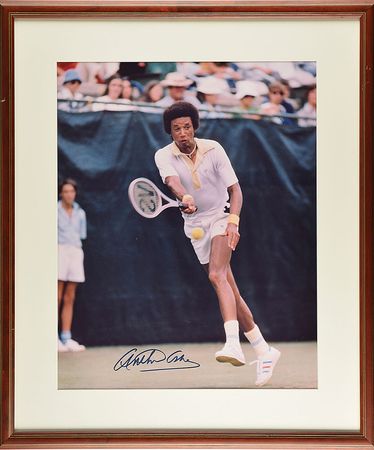 Lot #1004 Arthur Ashe Signed Photograph - Image 2