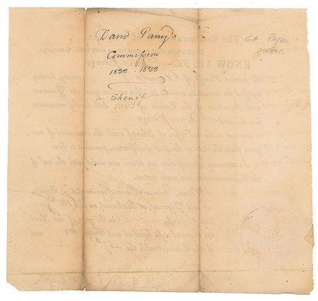 Lot #412 Thomas Mann Randolph, Jr Signed Document - Image 2