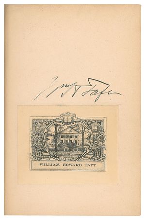 Lot #48 William H. Taft Book - Image 2