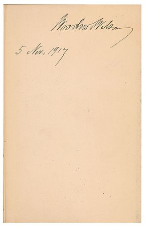 Lot #52 Woodrow Wilson Book - Image 2