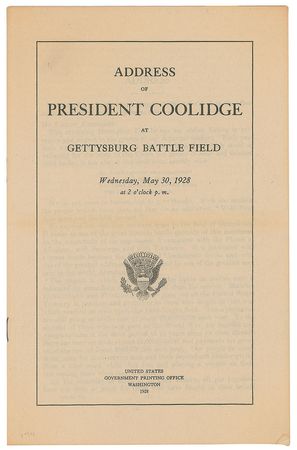 Lot #56 Calvin Coolidge Booklet - Image 2