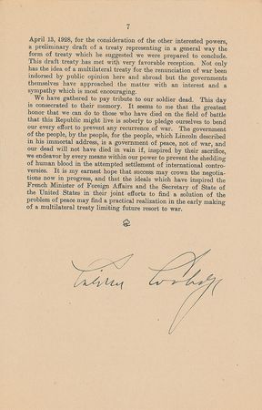 Lot #56 Calvin Coolidge Booklet - Image 3