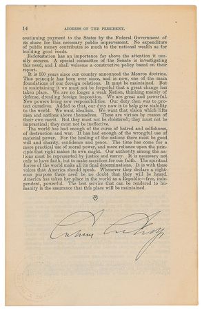 Lot #57 Calvin Coolidge Booklet - Image 2
