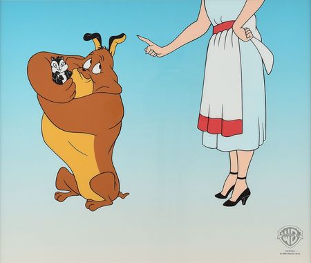 Lot #578 Marc Antony and Pussyfoot limited edition sericel from Warner Bros. Animation - Image 1