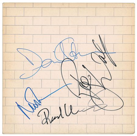 Lot #774 Pink Floyd: Pink Floyd's prog rock masterwork, The Wall, signed by the entire band - Image 1