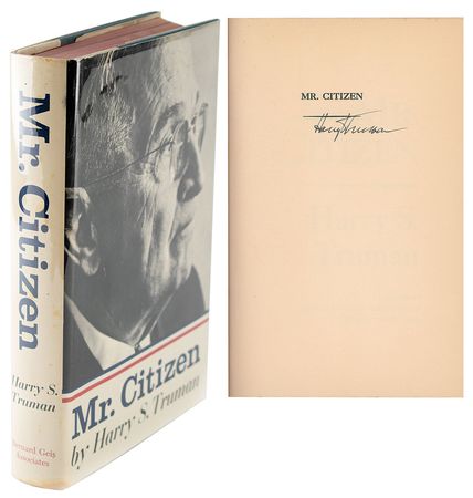 Lot #182 Harry S. Truman Book - Image 1