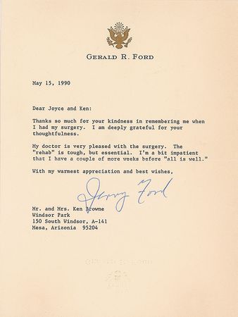 Lot #118 Gerald Ford Letters - Image 2