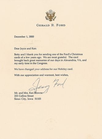 Lot #118 Gerald Ford Letters - Image 3