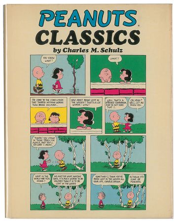Lot #667 Charles Schulz: Beautiful large sketch of Snoopy inside a volume of 