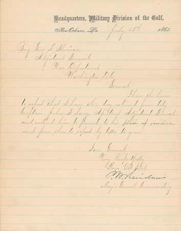 Lot #545 Philip H. Sheridan Signed Letter - Image 1