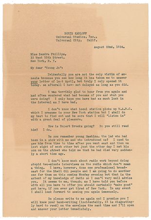 Lot #862 Boris Karloff: Three autographs of the horror icon - Image 3