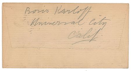 Lot #862 Boris Karloff: Three autographs of the horror icon - Image 6