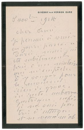 Lot #637 Claude Monet: Monet on his 