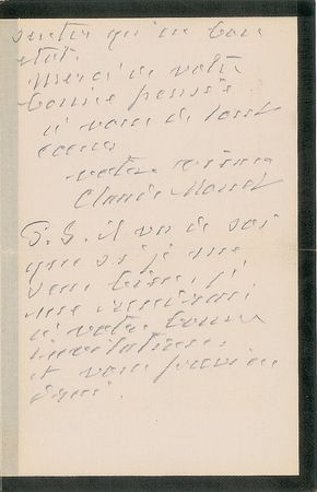 Lot #637 Claude Monet: Monet on his 