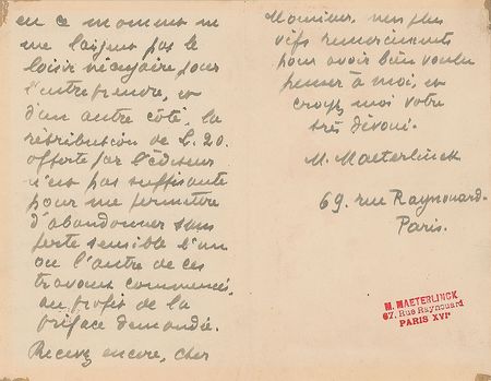 Lot #742 Maurice Maeterlinck - Image 2