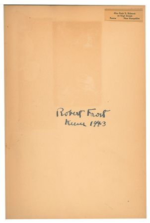 Lot #736 Robert Frost Book - Image 2