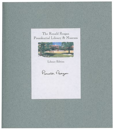 Lot #159 Ronald Reagan Book - Image 1