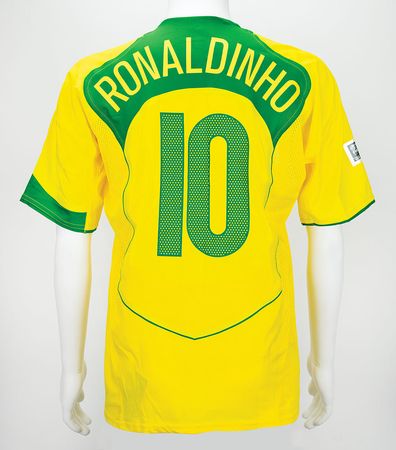 Lot #1050 Soccer: Ronaldinho Jersey - Image 2