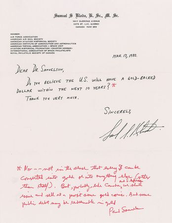 Lot #342 Economists: Paul Samuelson and Milton Friedman Group Lot - Image 1